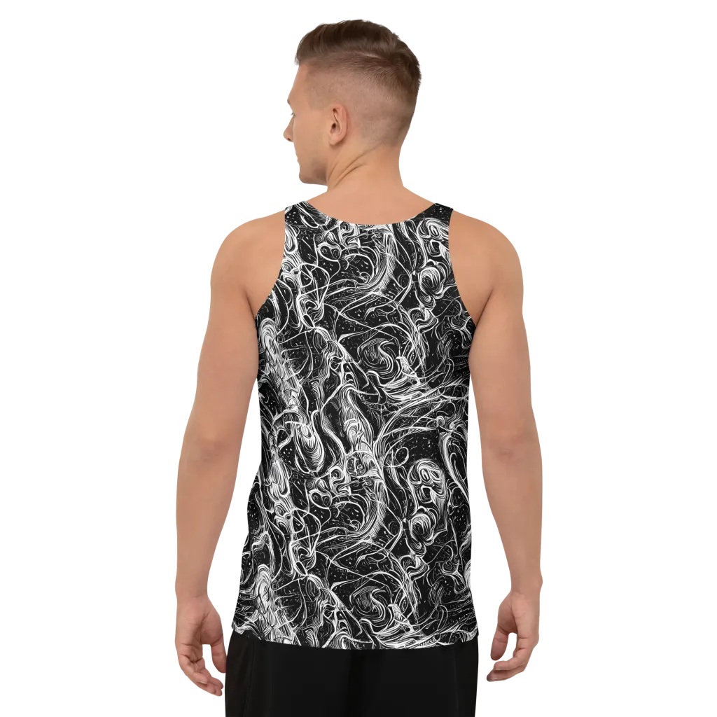 Ivory Riot on Men's Tank Top — Back
