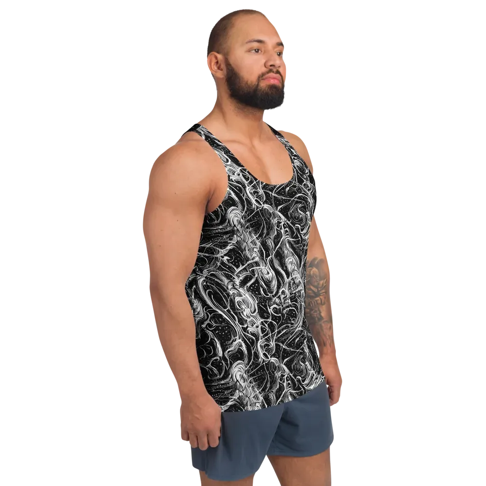 Ivory Riot on Men's Tank Top — Right Front