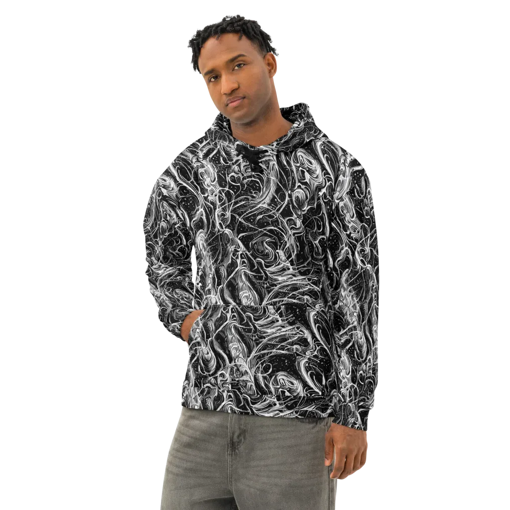Ivory Riot on Cotton Hoodie — Left Front
