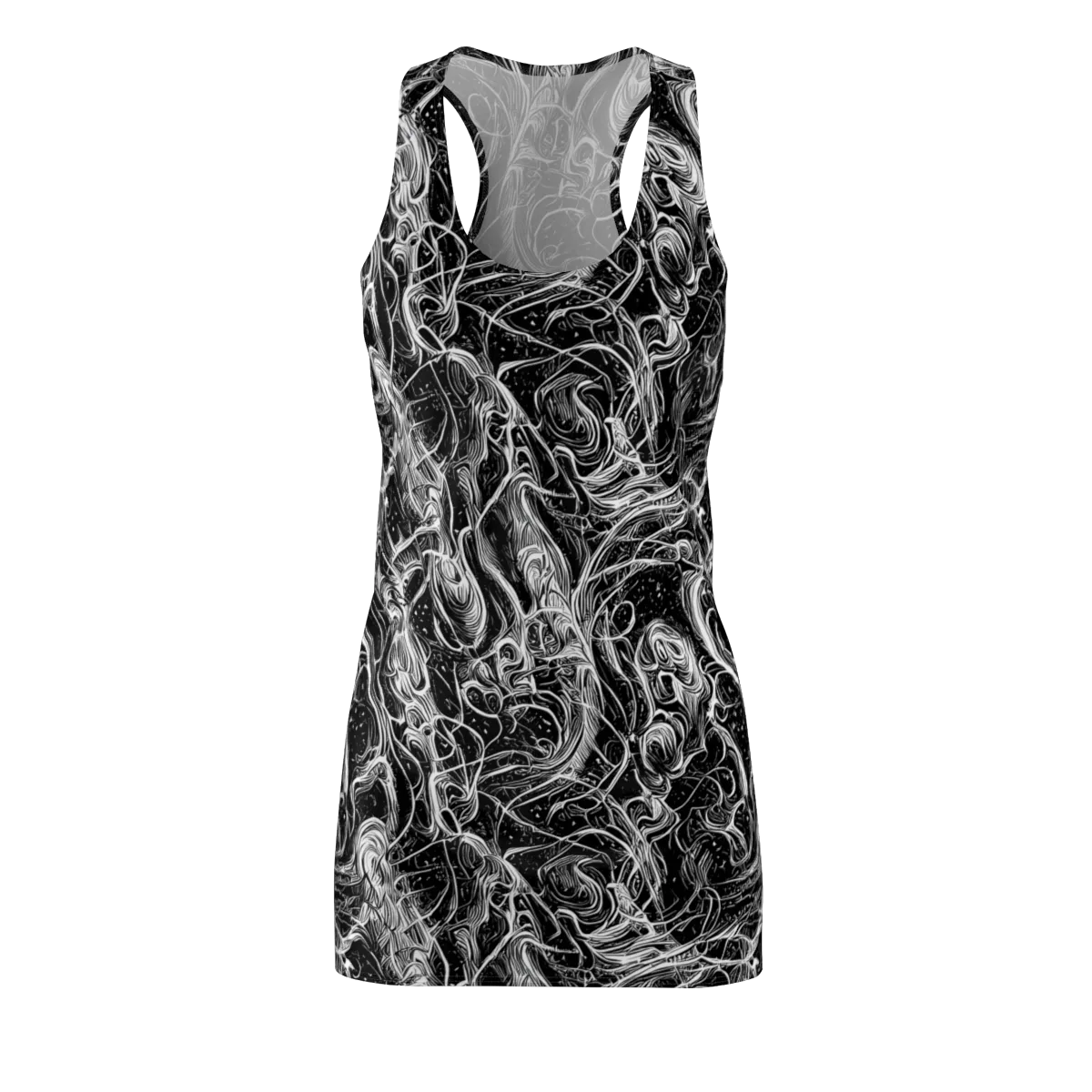 Ivory Riot on Racerback Dress — Front