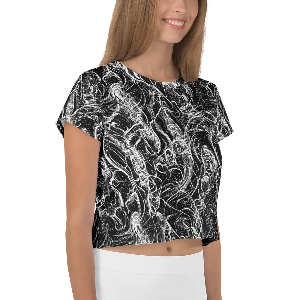 Ivory Riot on Crop Tee — Right