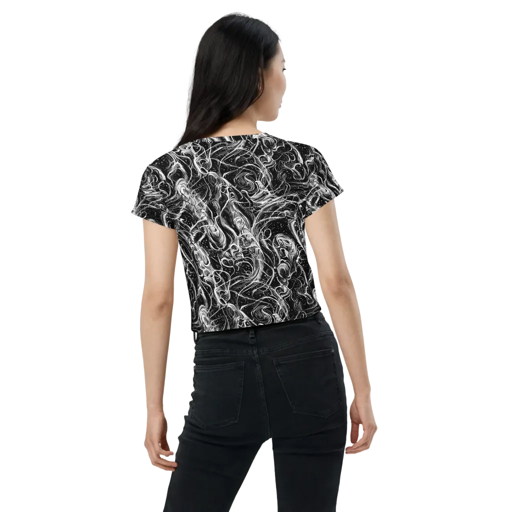 Ivory Riot on Crop Tee — Back