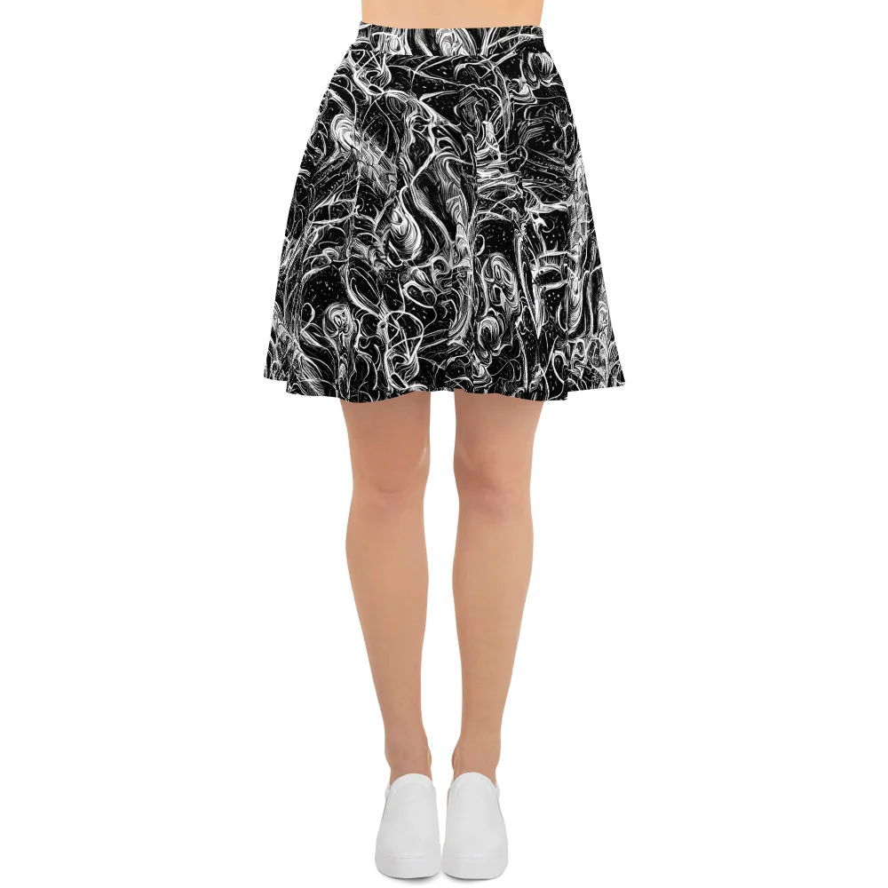Ivory Riot on Skater Skirt — Front