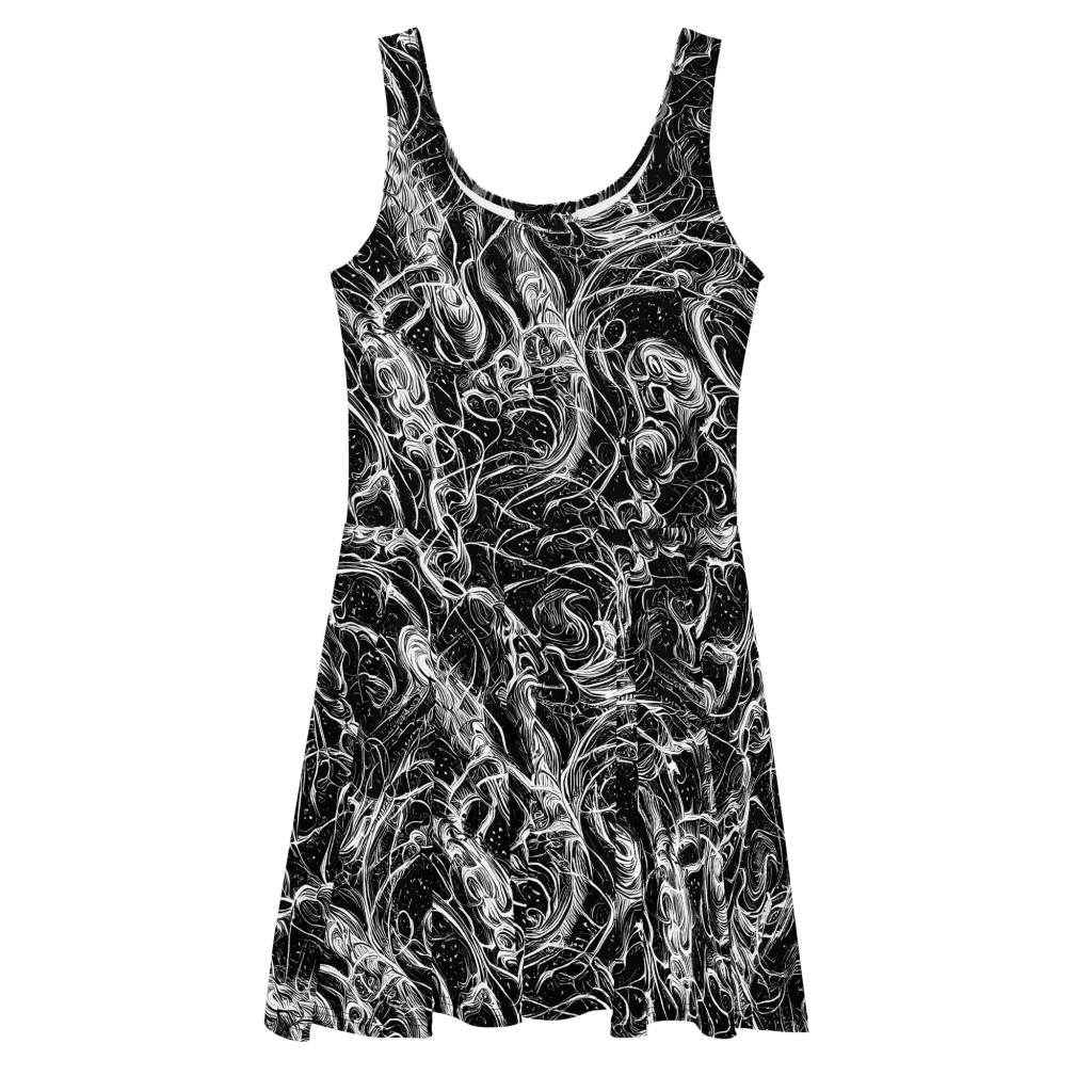 Ivory Riot on Skater Dress — Front