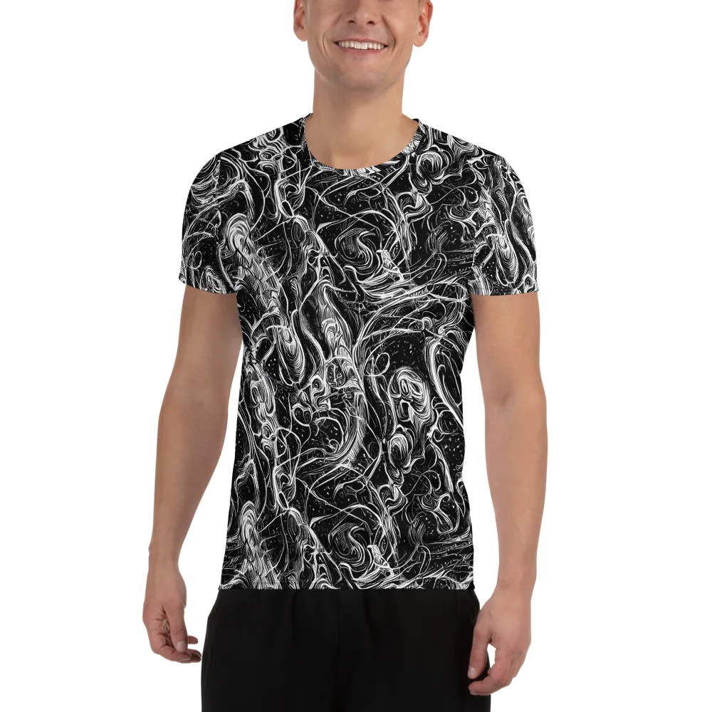 Ivory Riot on Men's Athletic T-Shirt — Front