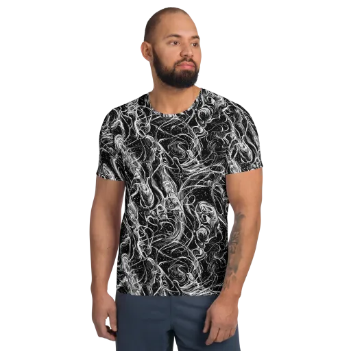 Ivory Riot on a Men's Athletic T-Shirt