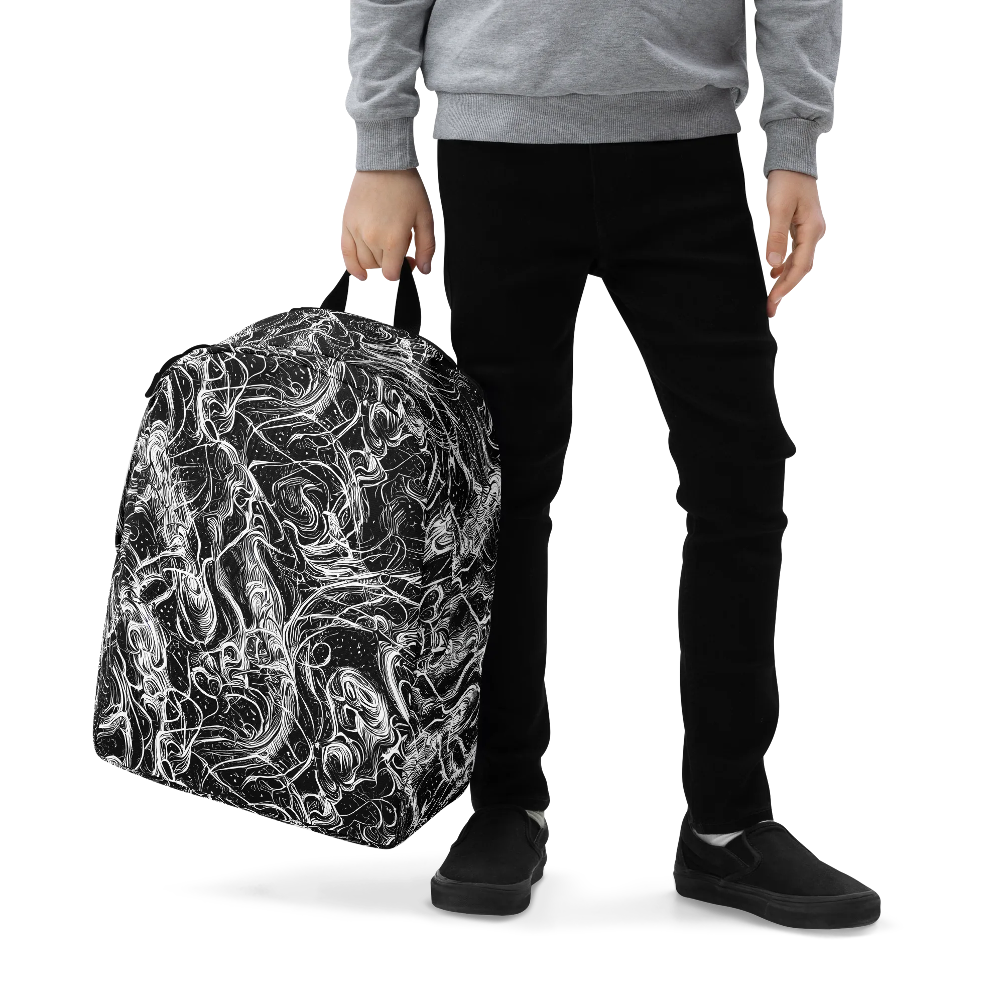 Ivory Riot on Minimalist Backpack — Zoomed-in