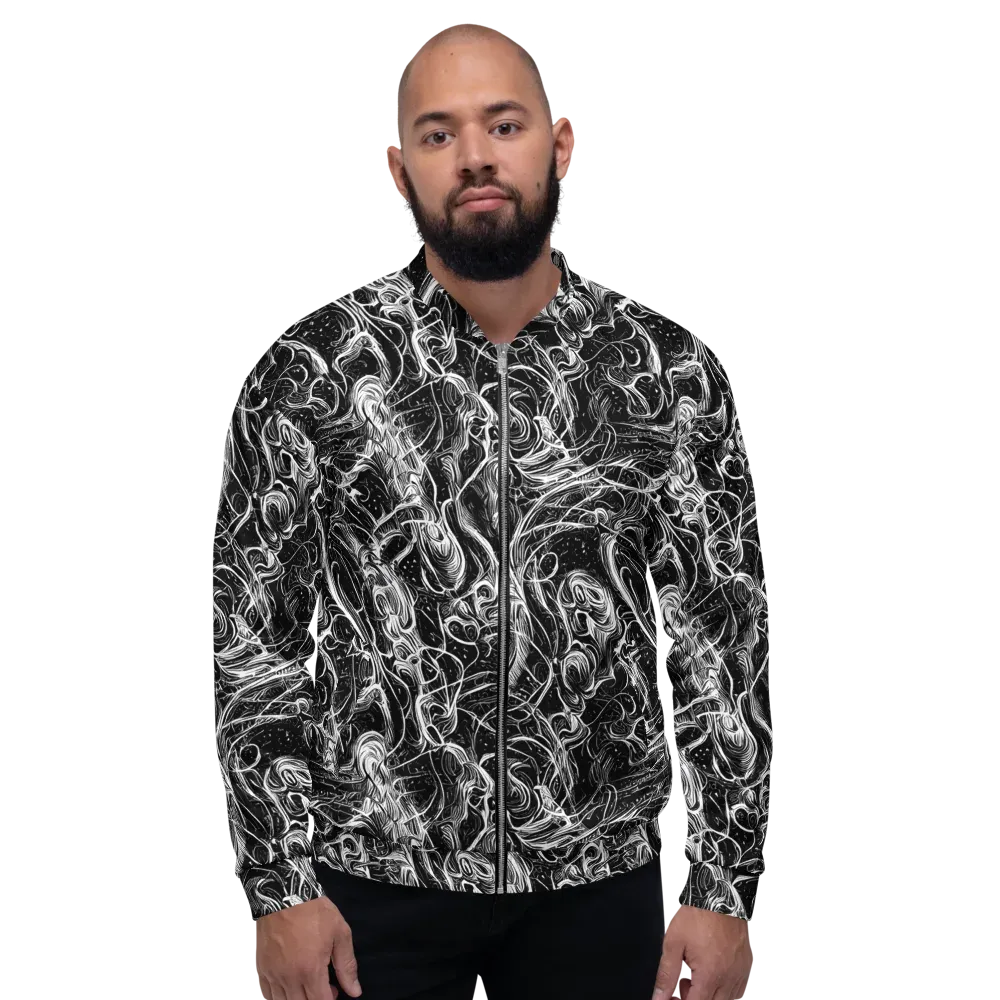 Ivory Riot on Bomber Jacket — Front