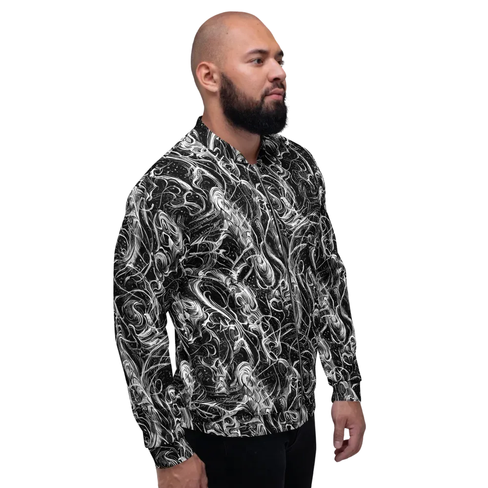 Ivory Riot on Bomber Jacket — Right