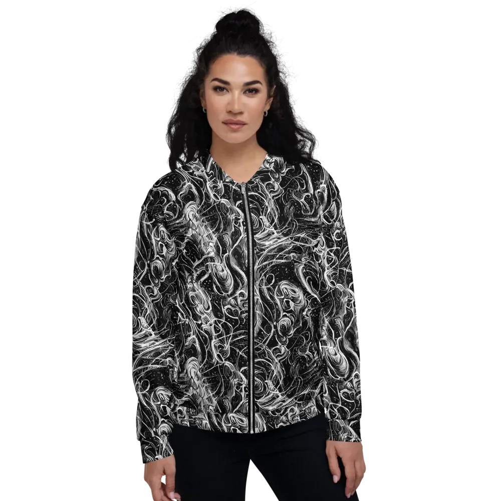 Ivory Riot on Bomber Jacket — Front