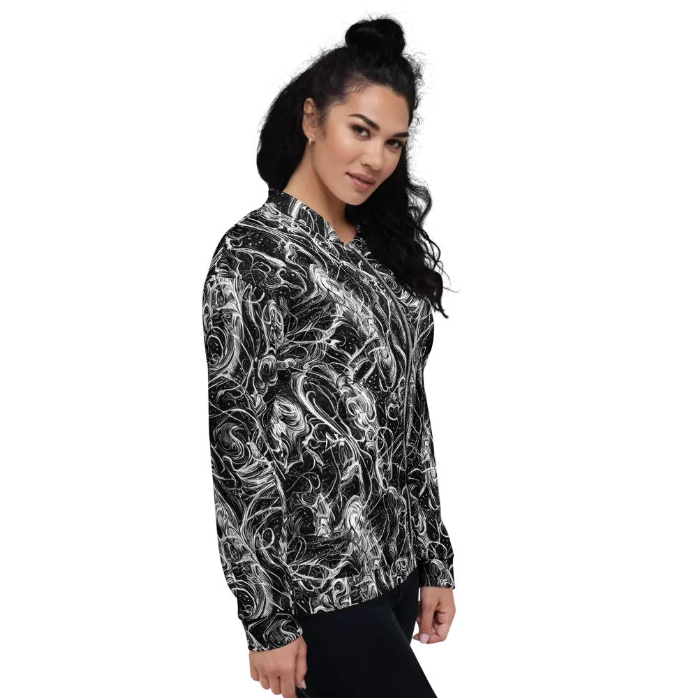 Ivory Riot on Bomber Jacket — Right