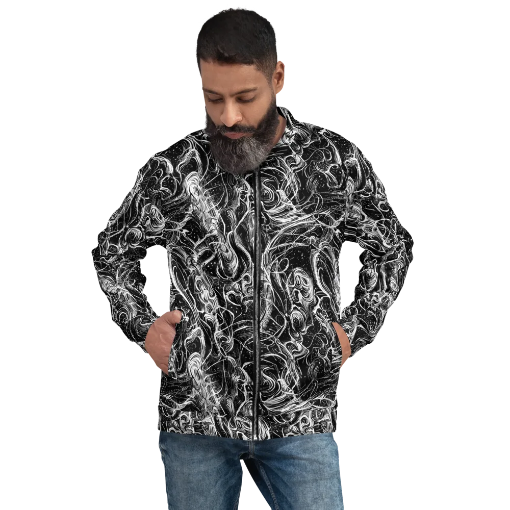 Ivory Riot on Bomber Jacket — Front