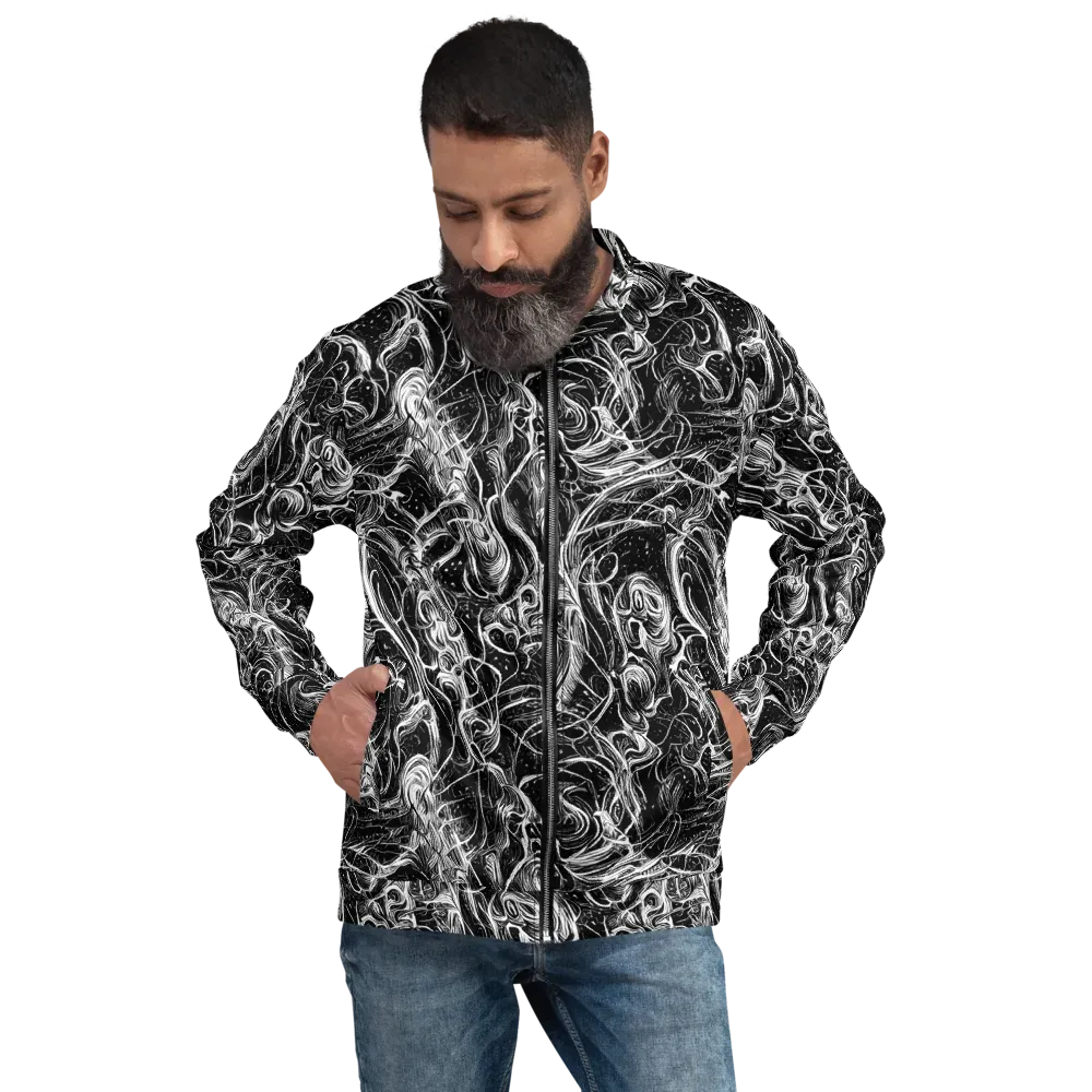 Ivory Riot on Bomber Jacket — Front