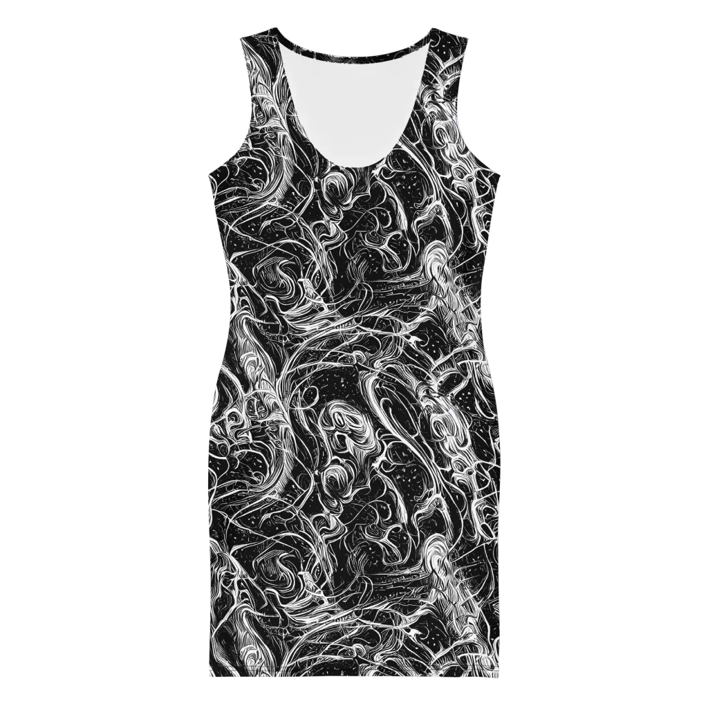 Ivory Riot on Bodycon Dress — Front