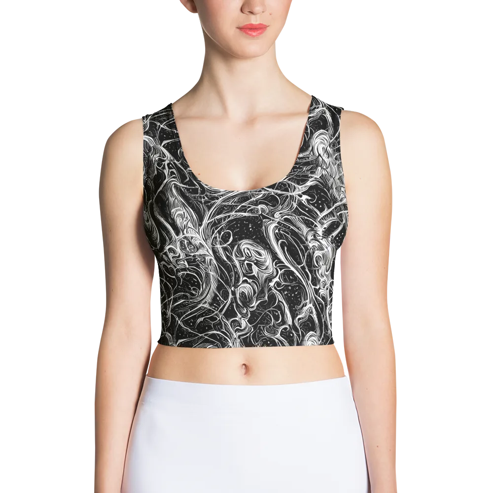 Ivory Riot on Crop Top — Front