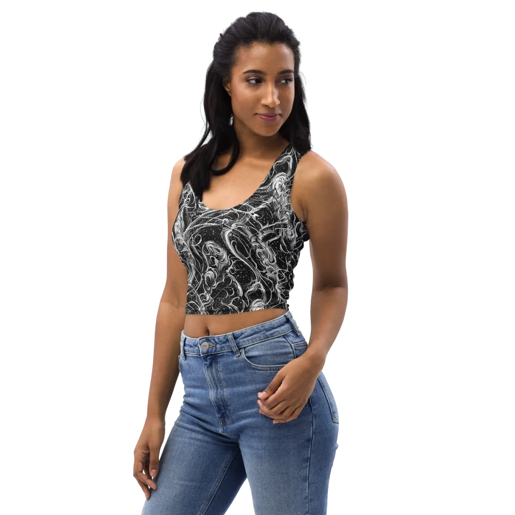 Ivory Riot on Crop Top — Left Front