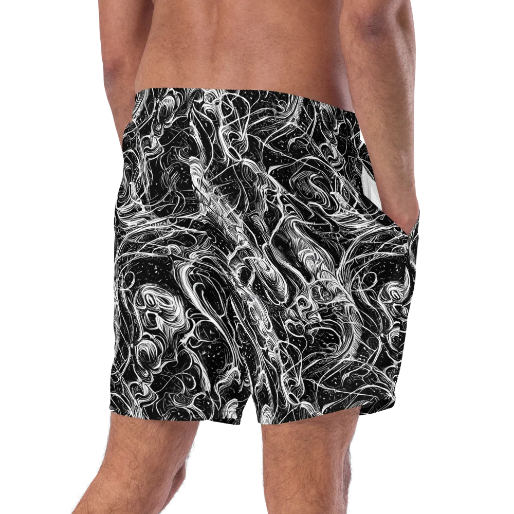 Ivory Riot on Swim Trunks — Right Back