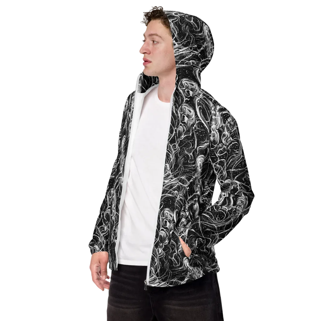Ivory Riot on Men's Windbreaker — Left Front