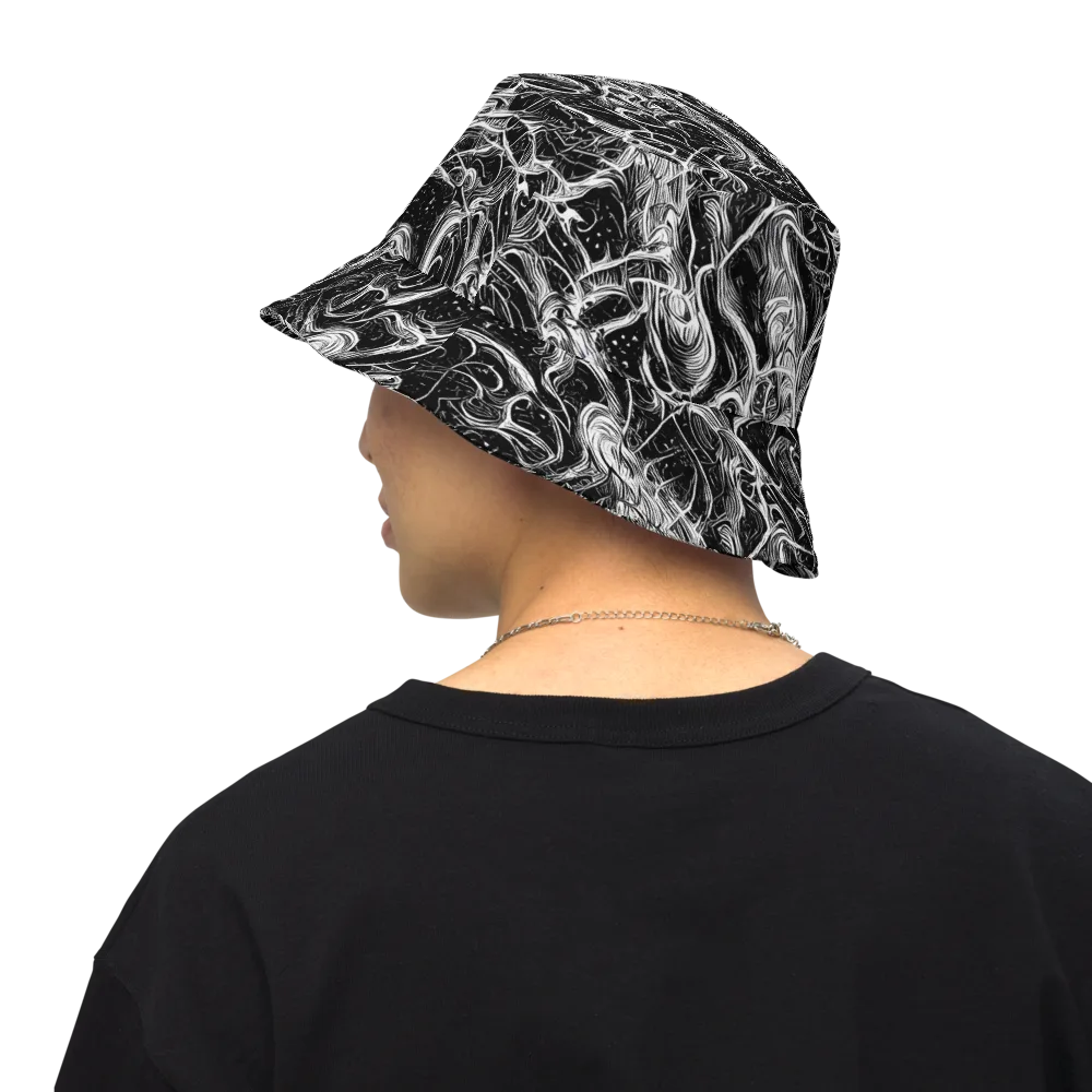 Ivory Riot on Reversible Bucket Hat — Back Inside