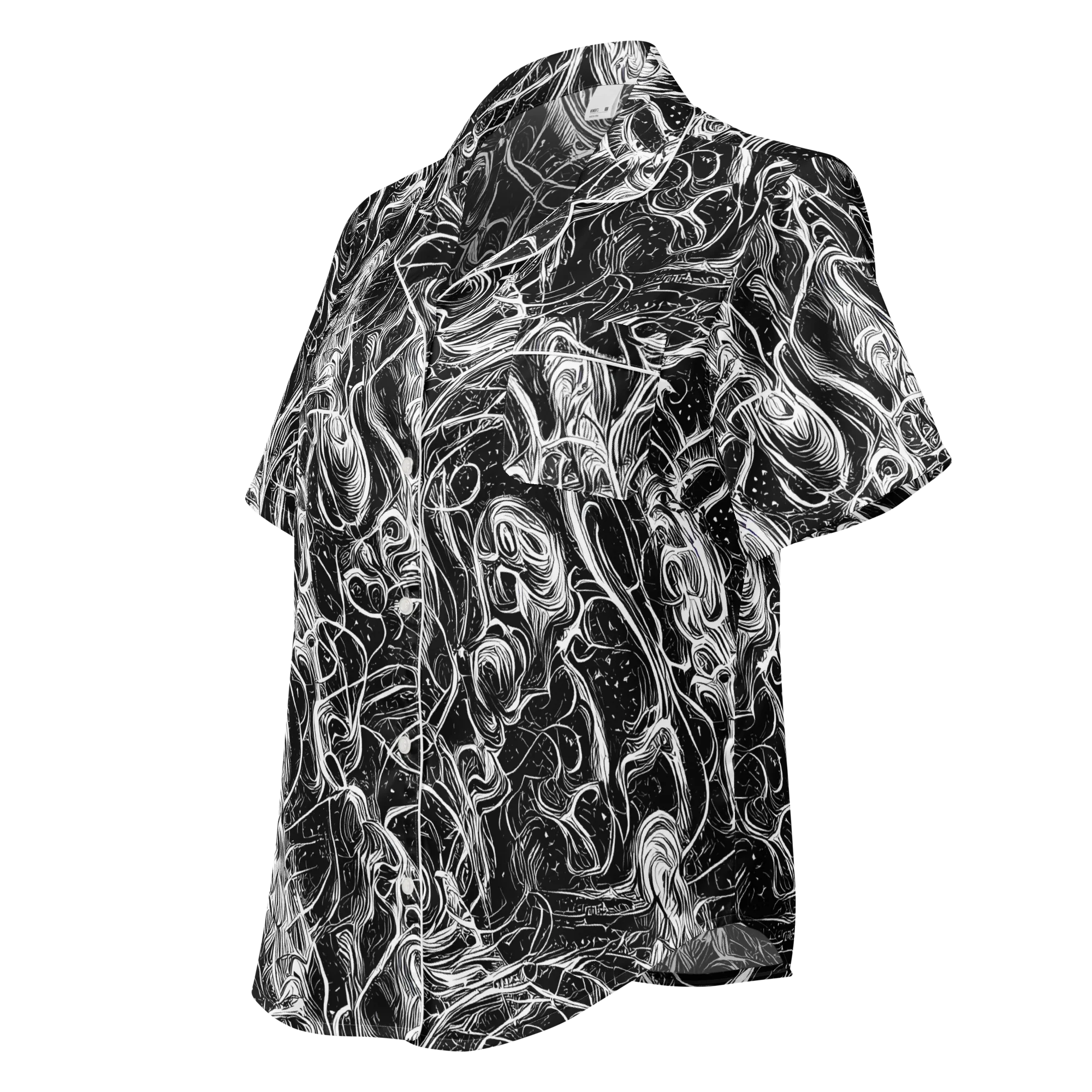 Ivory Riot on Women's Short Sleeve Pajama Top — Left Front