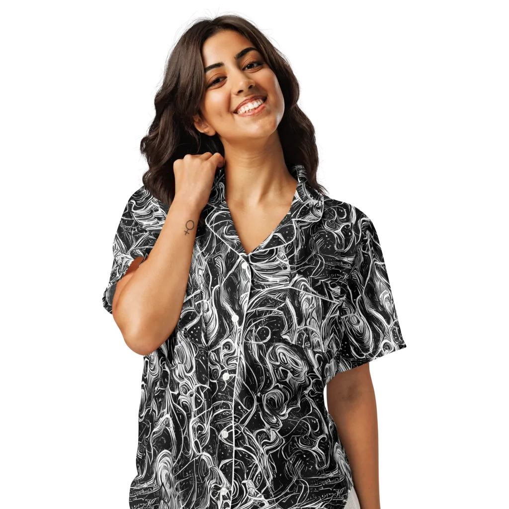 Ivory Riot on Women's Short Sleeve Pajama Top — Front