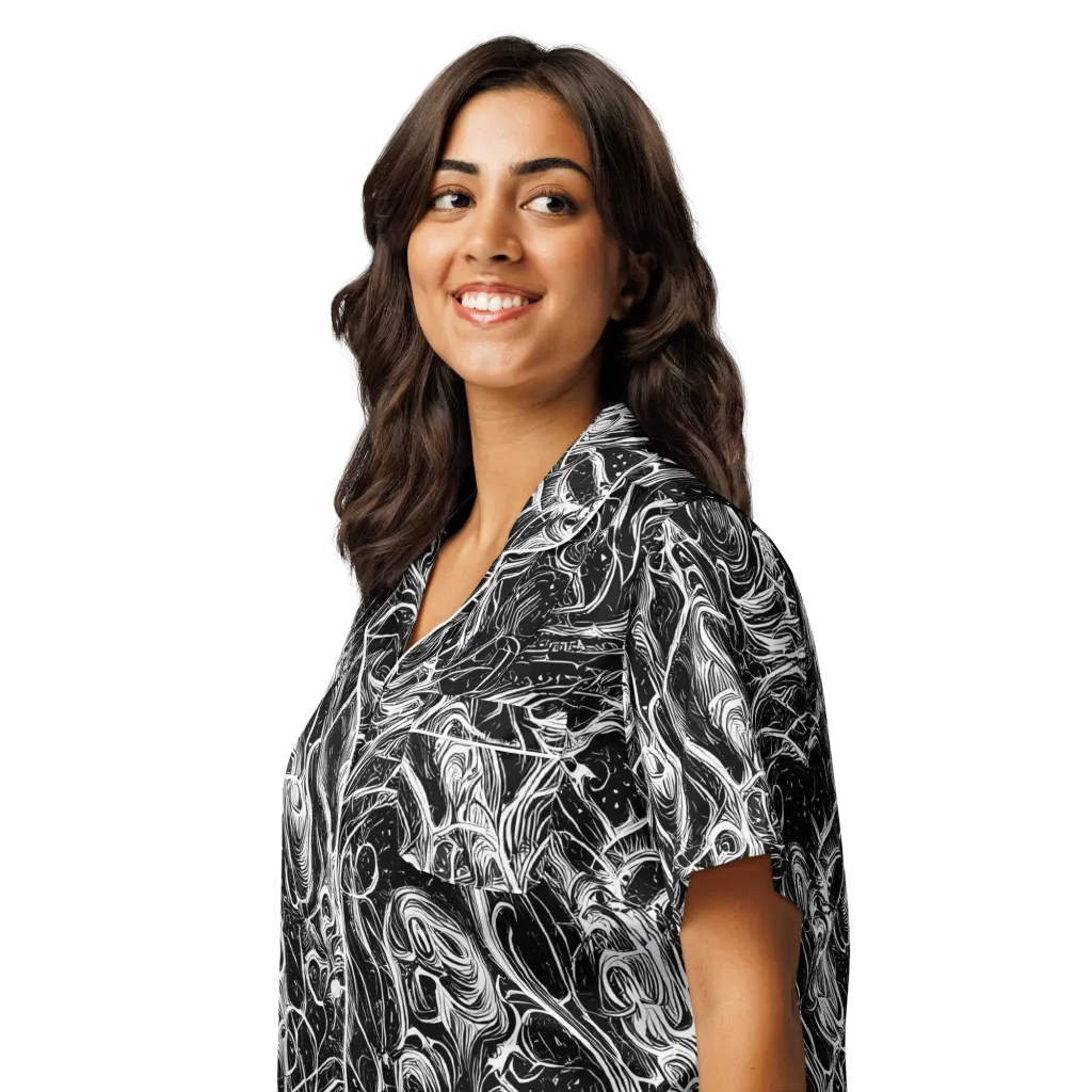 Ivory Riot on Women's Short Sleeve Pajama Top — Left Front