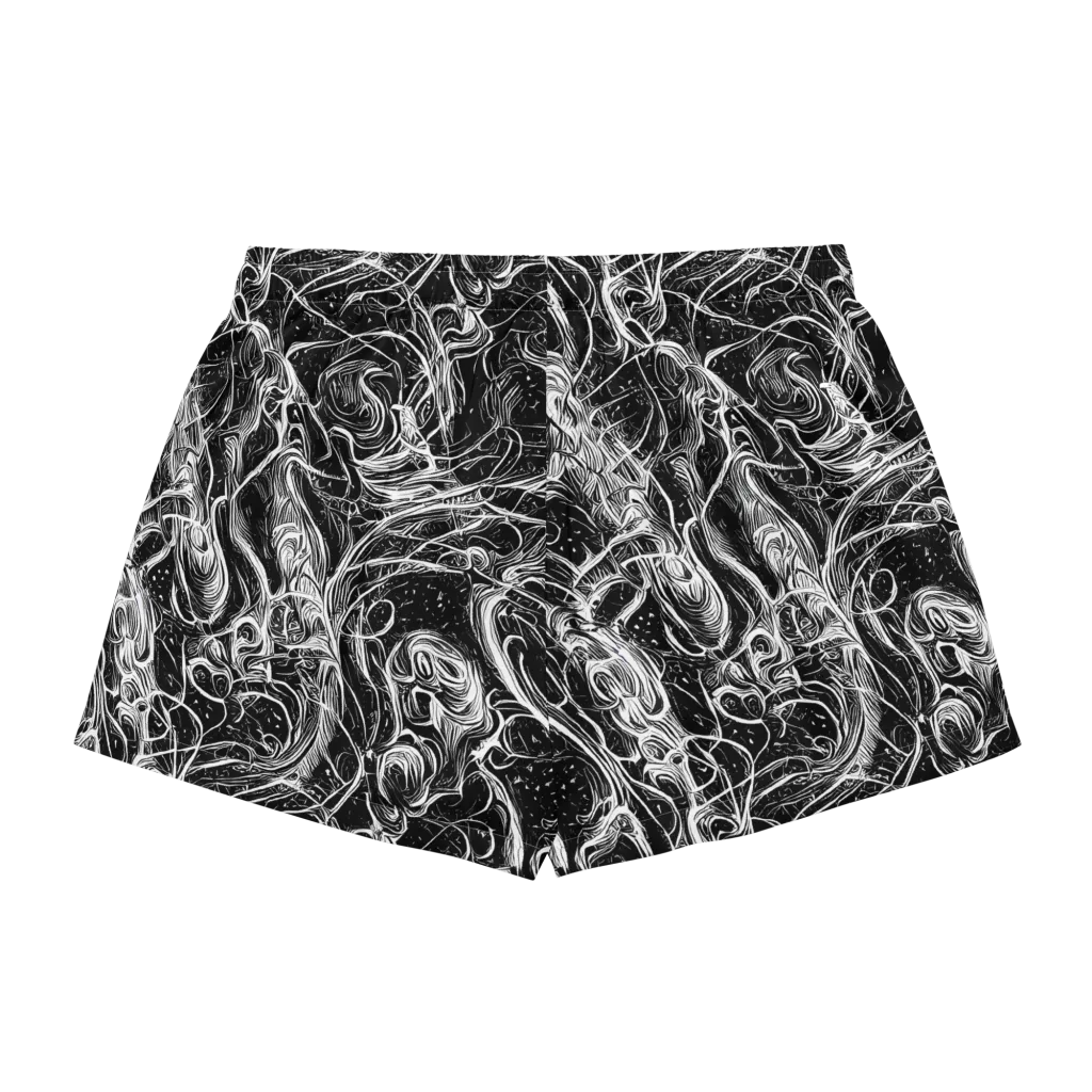 Ivory Riot on Women's Pajama Shorts — Back