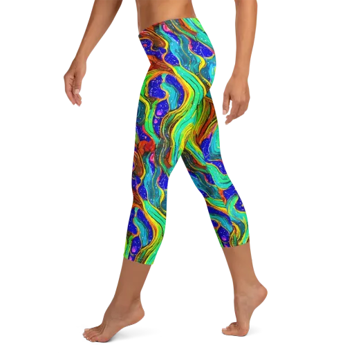 Tidal Technicolor on a Capri Leggings