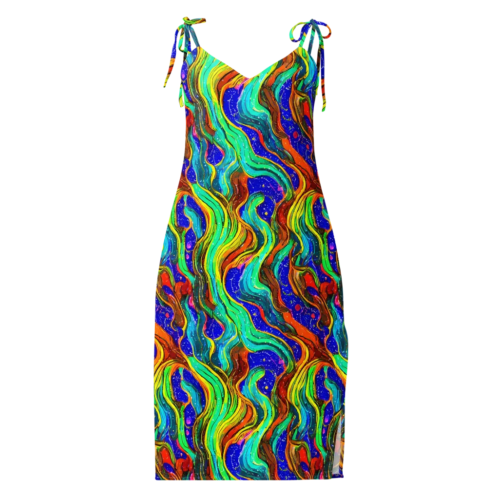 Tidal Technicolor on Slip Dress — Front