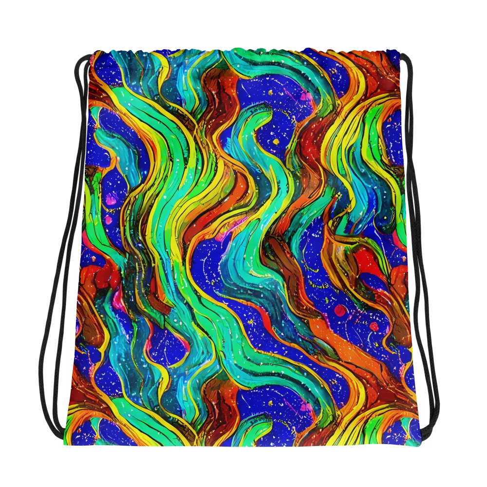 Tidal Technicolor on Drawstring Bag — Photo