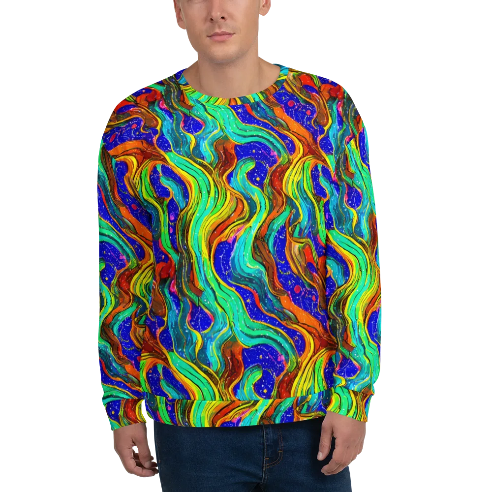 Tidal Technicolor on Sweatshirt — Front