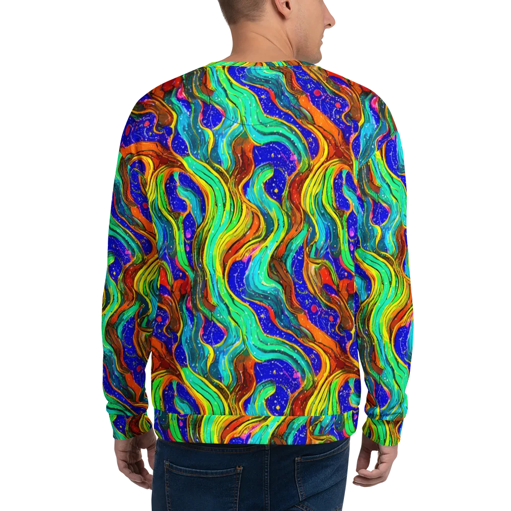 Tidal Technicolor on Sweatshirt — Back