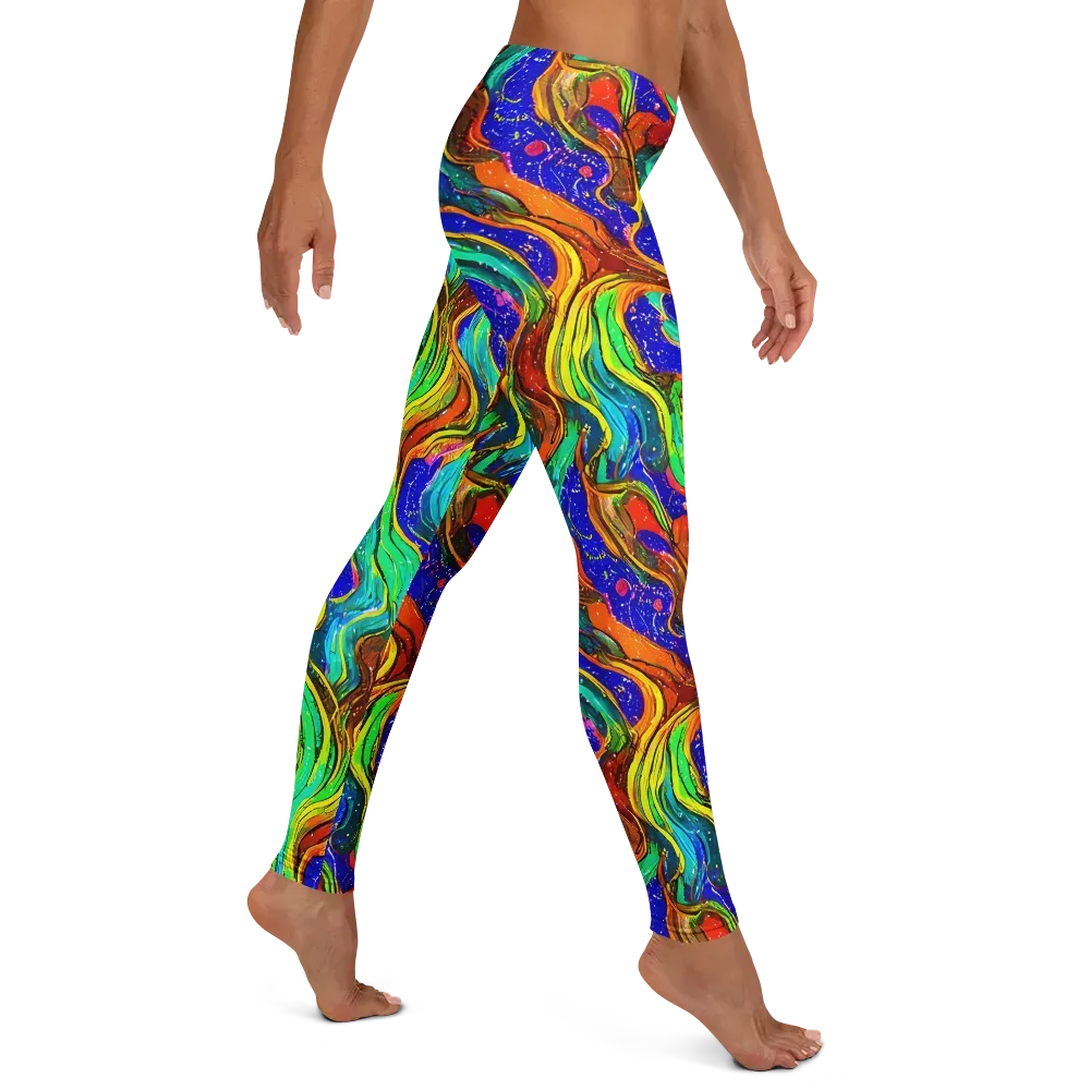 Tidal Technicolor on Leggings — Right