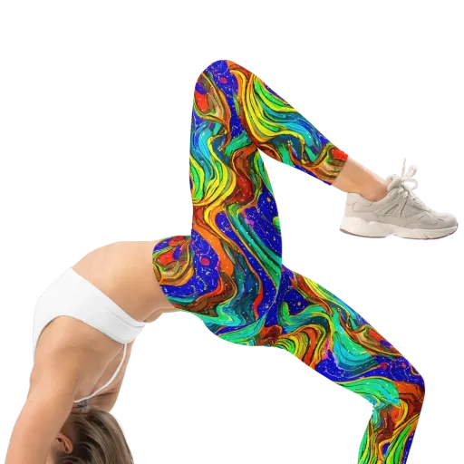 Tidal Technicolor on a Leggings