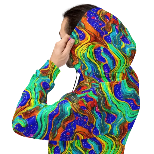 Tidal Technicolor on a Hoodie