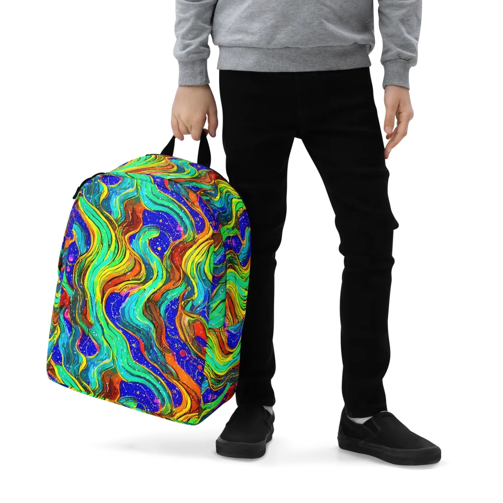 Tidal Technicolor on Minimalist Backpack — Zoomed-in