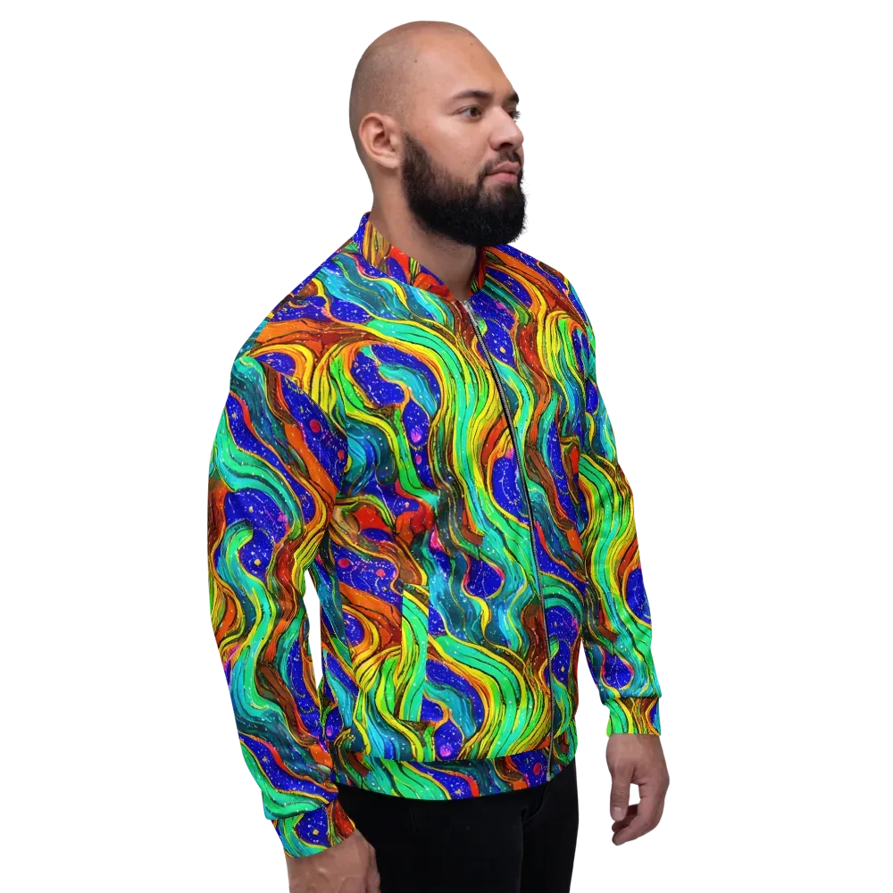 Tidal Technicolor on Bomber Jacket — Right