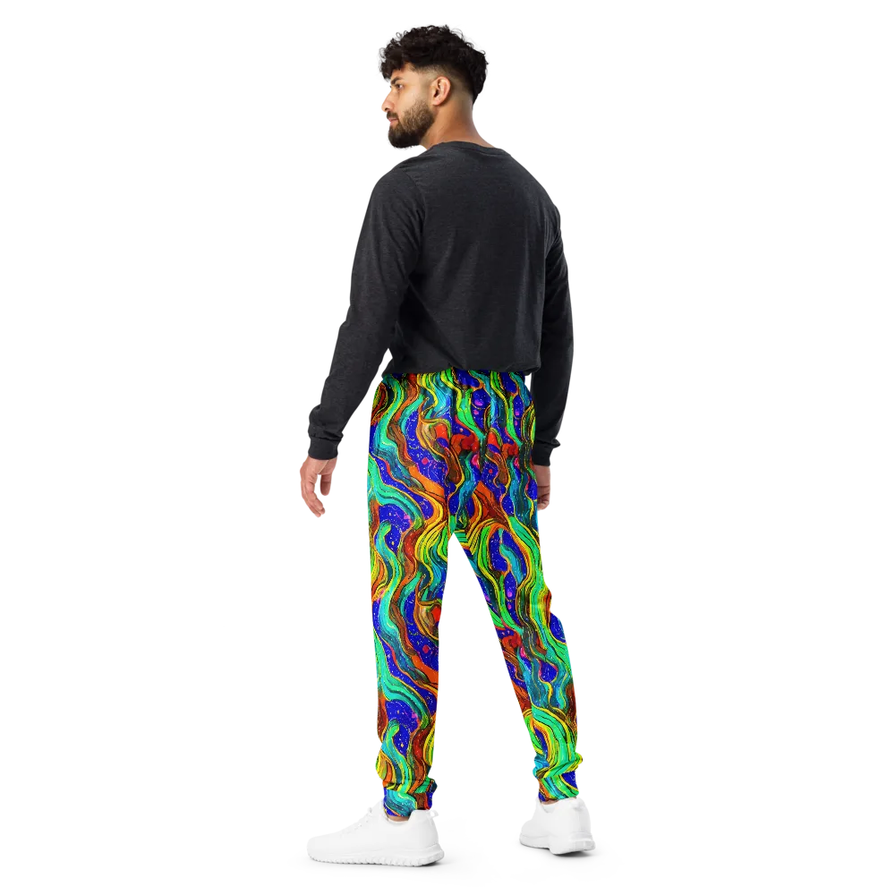 Tidal Technicolor on Men's Joggers — Back