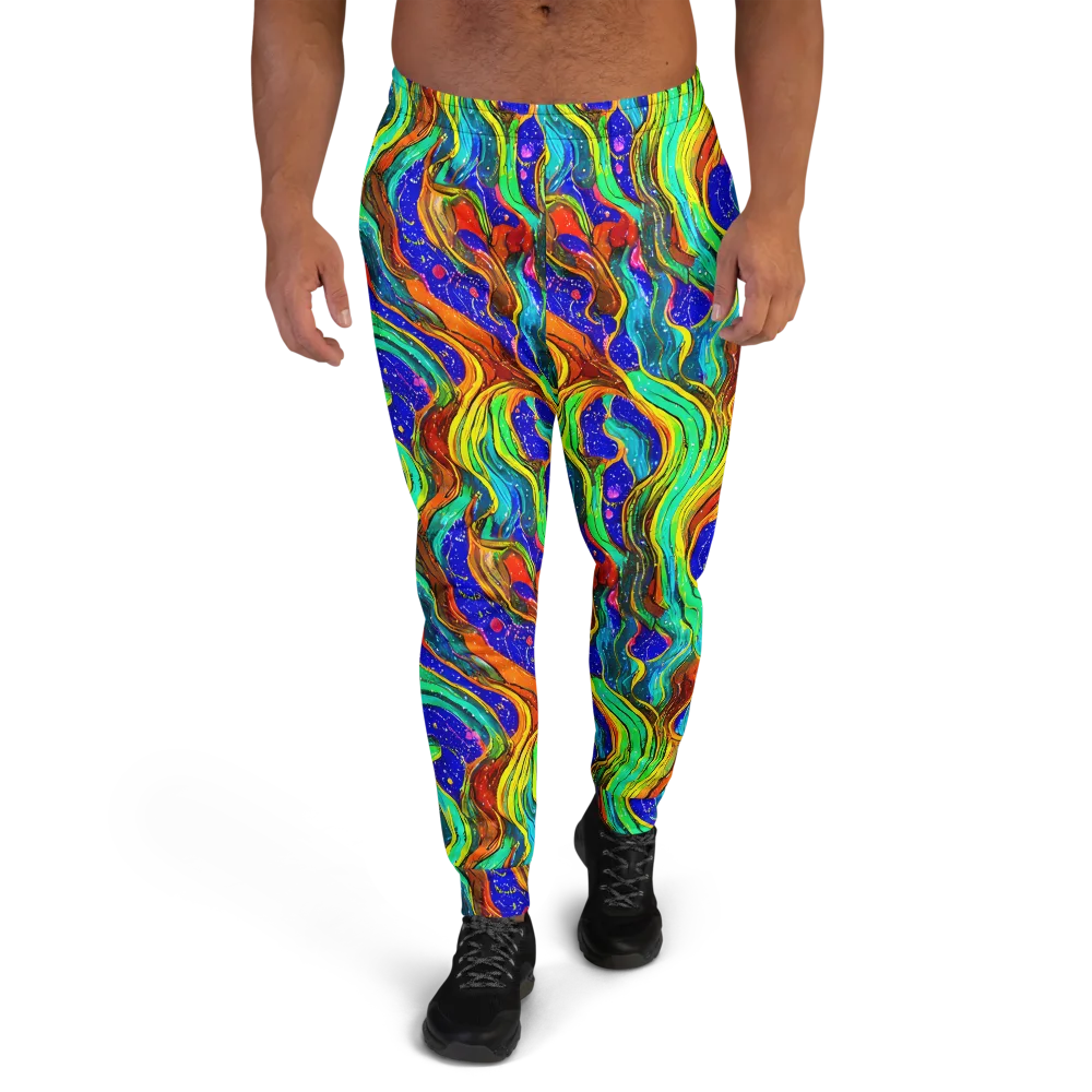 Tidal Technicolor on Men's Joggers — Front