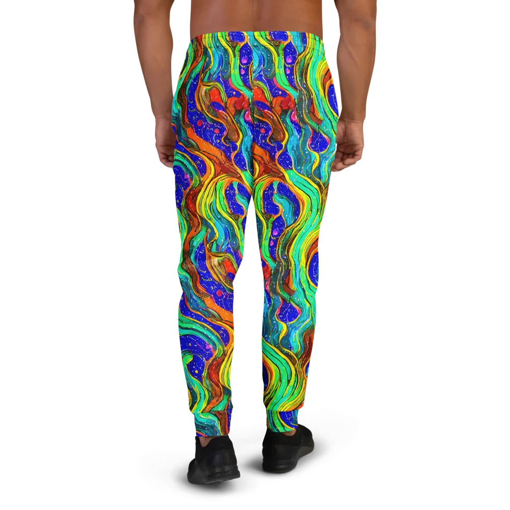 Tidal Technicolor on Men's Joggers — Back