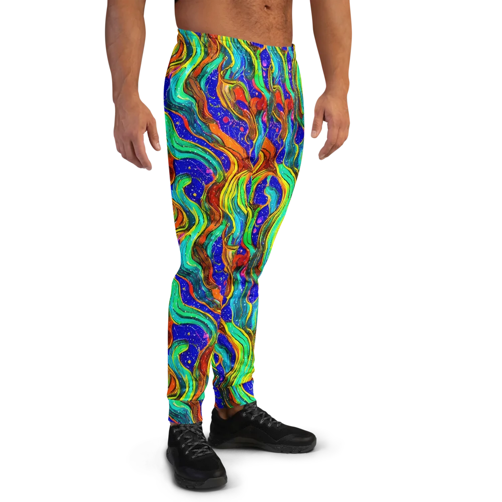 Tidal Technicolor on Men's Joggers — Right