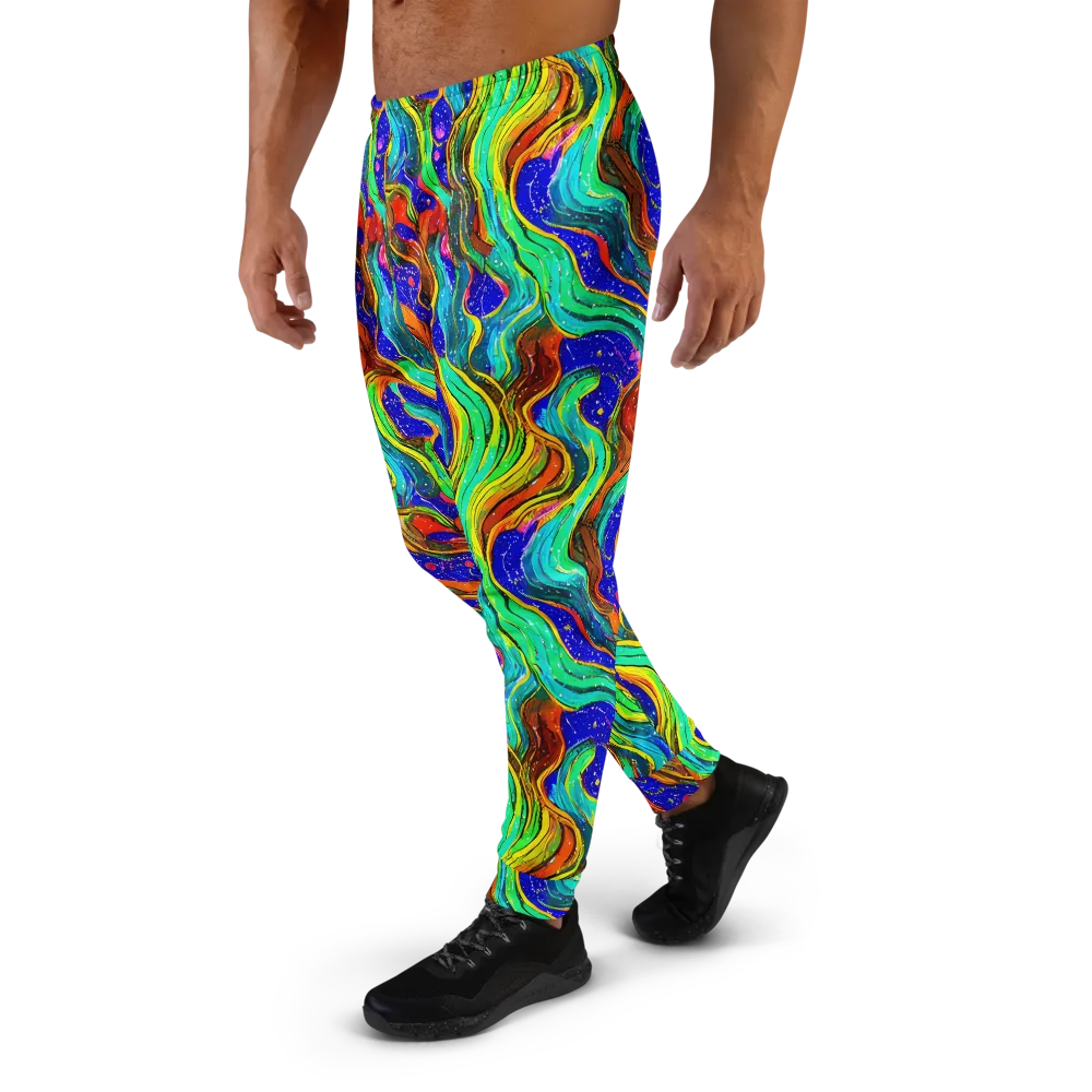 Tidal Technicolor on Men's Joggers — Left