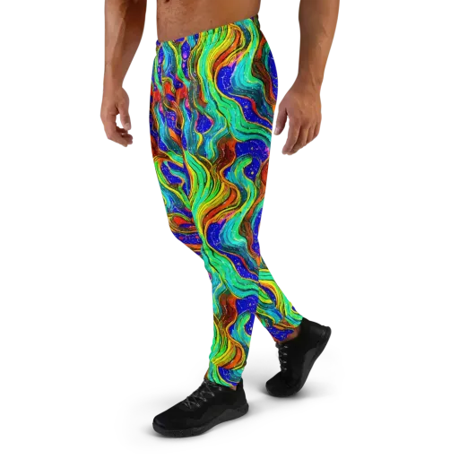 Tidal Technicolor on a Men's Joggers
