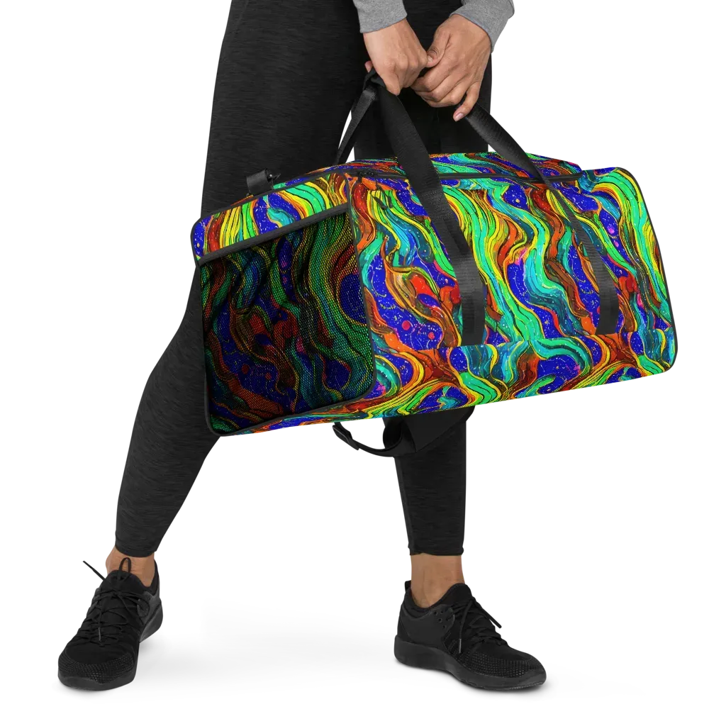 Tidal Technicolor on Duffle Bag — Right Front