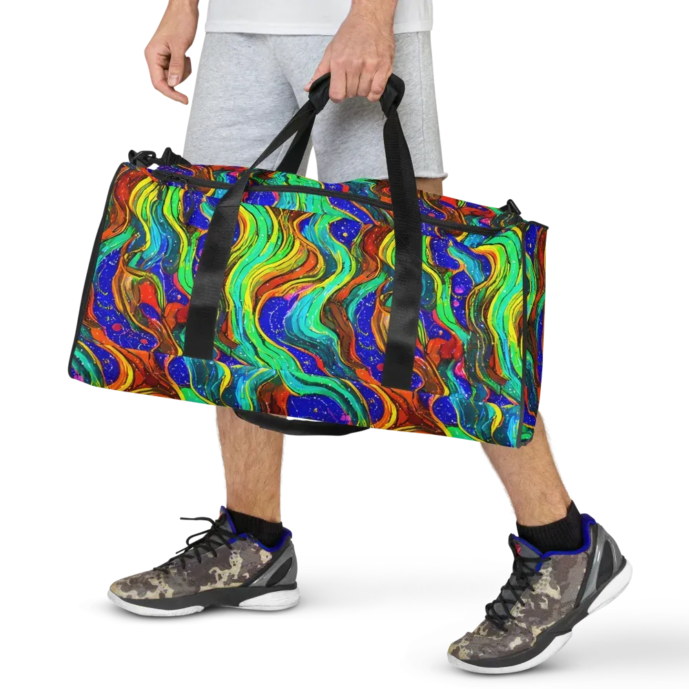 Tidal Technicolor on Duffle Bag — Front