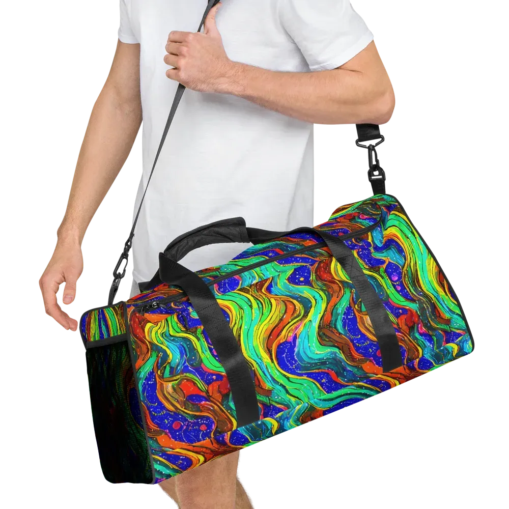 Tidal Technicolor on Duffle Bag — Right Front