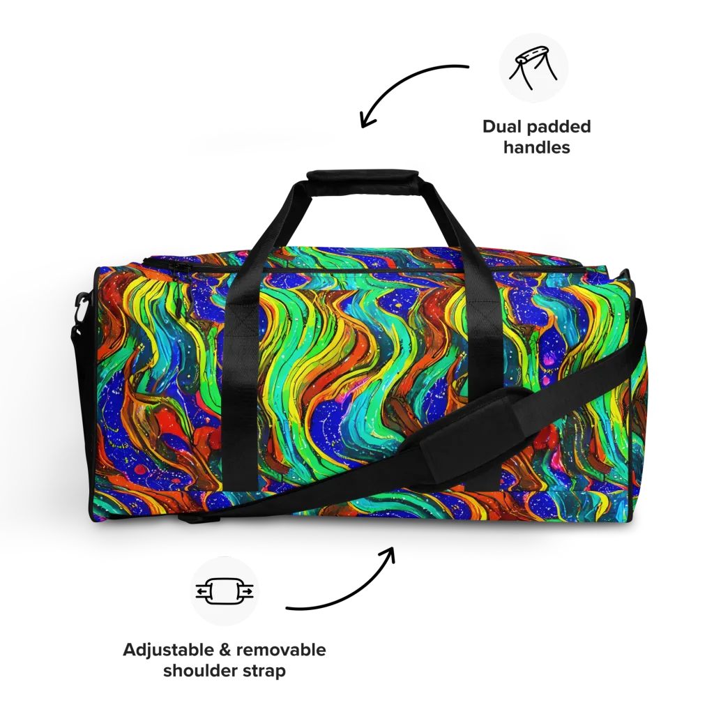 Tidal Technicolor on Duffle Bag — Front