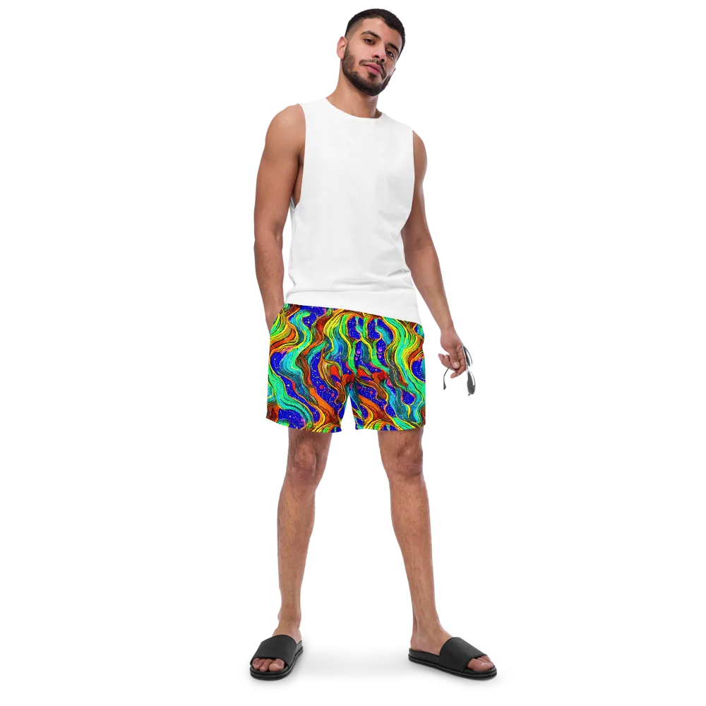 Tidal Technicolor on Swim Trunks — Front