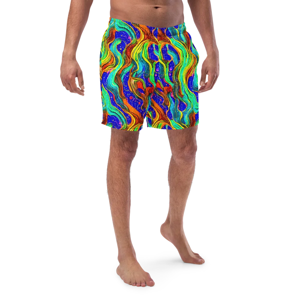 Tidal Technicolor on Swim Trunks — Front