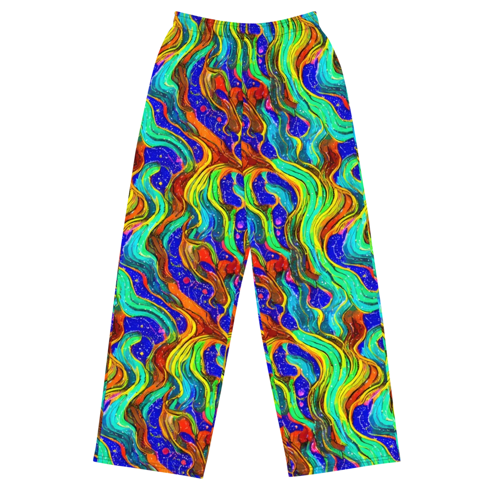 Tidal Technicolor on Wide-Leg Pants — Front